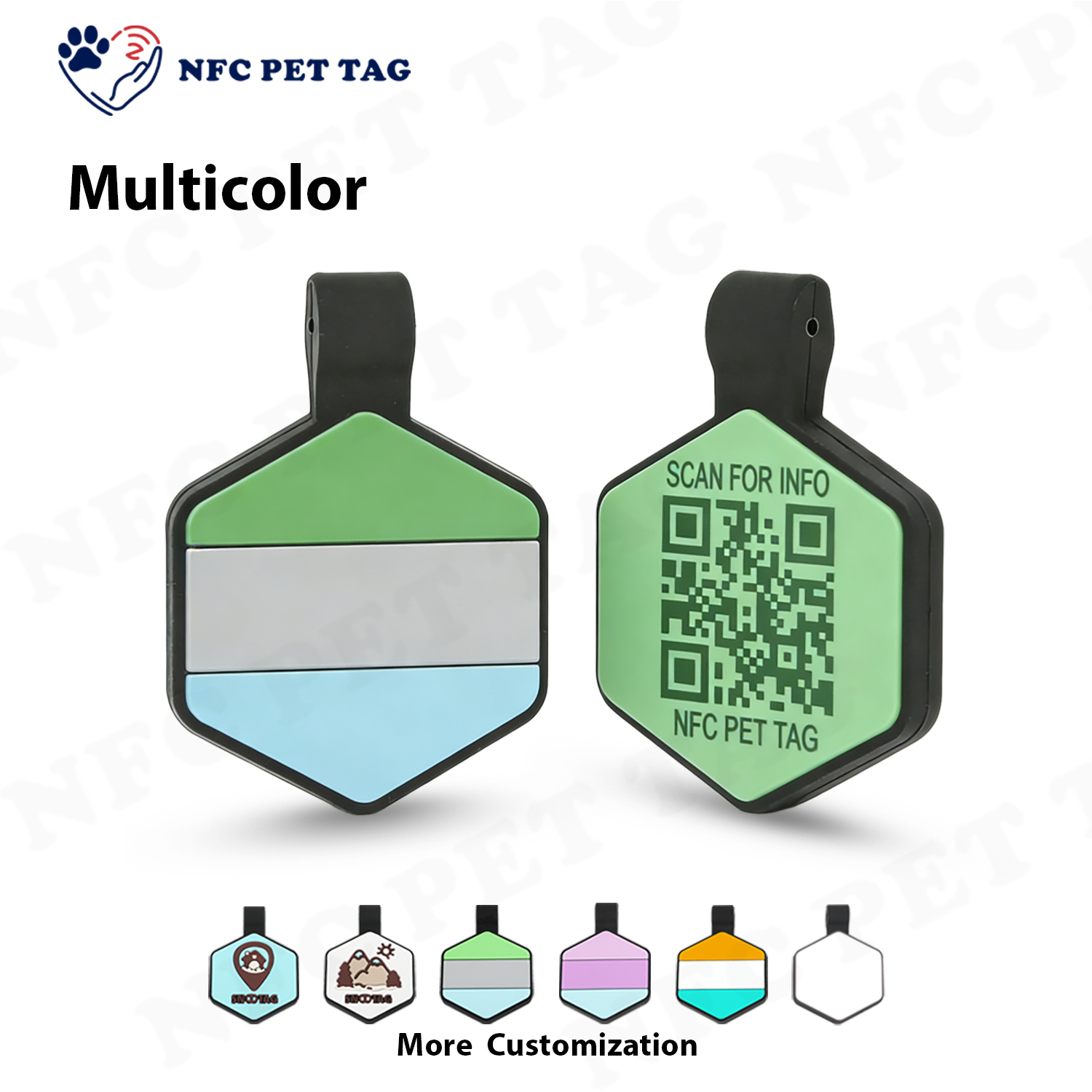 Custom Software Wholesale Tiny Barcode Cat Tag Personalized Pet ID Tags for Dog